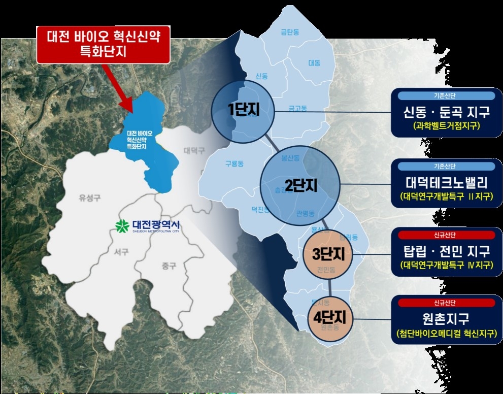 대전 바이오 혁신신약 특화단지 개요. 사진제공=대전시